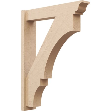 Ekena Millwork 5 1/2-in W x 26-in D x 34-in H Balboa Trad Rough Cedar Woodgrain TimberThane Outlooker, Primed Tan OUTUR055X26X34BOA04RCPR